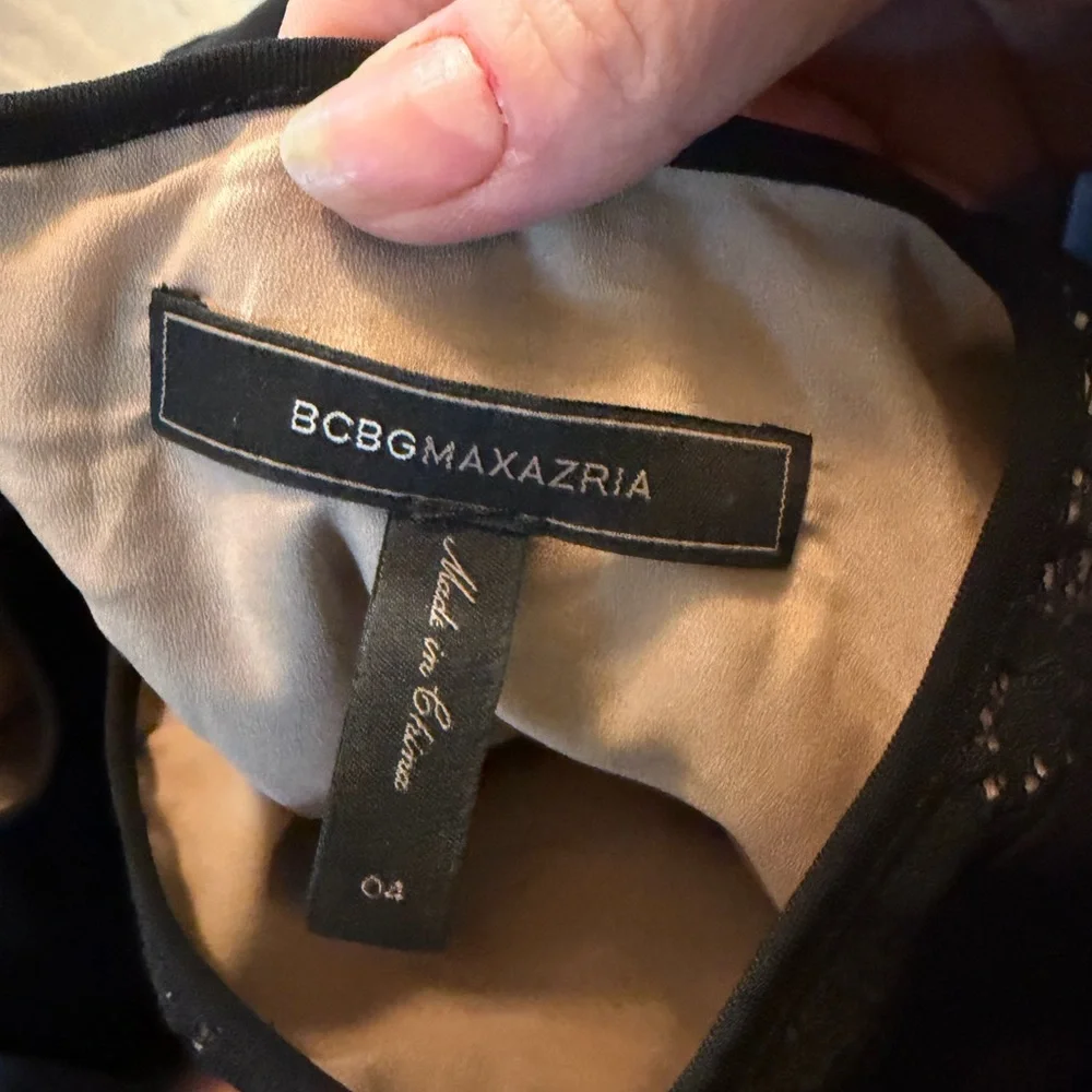 BCBGMaxAzria Black Lace Mini Dress - Picture 6 of 8